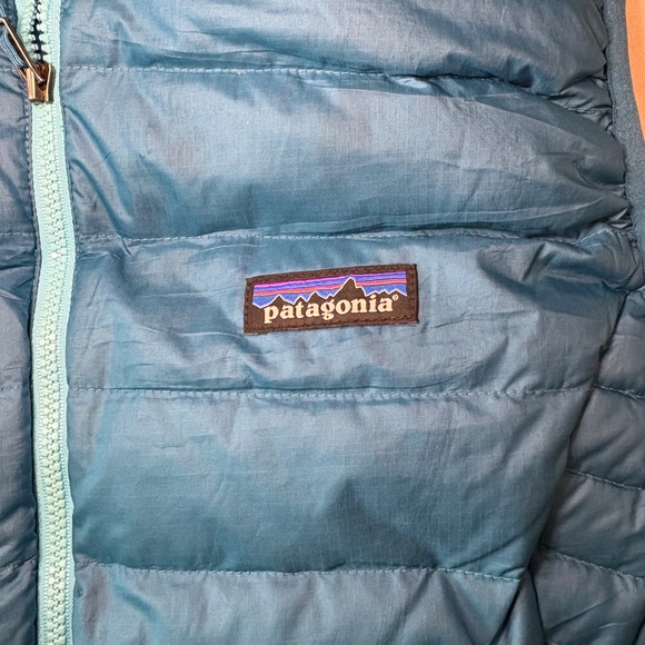 Patagonia Down Puffer Vest Teal Size Medium - Picture 6 of 9